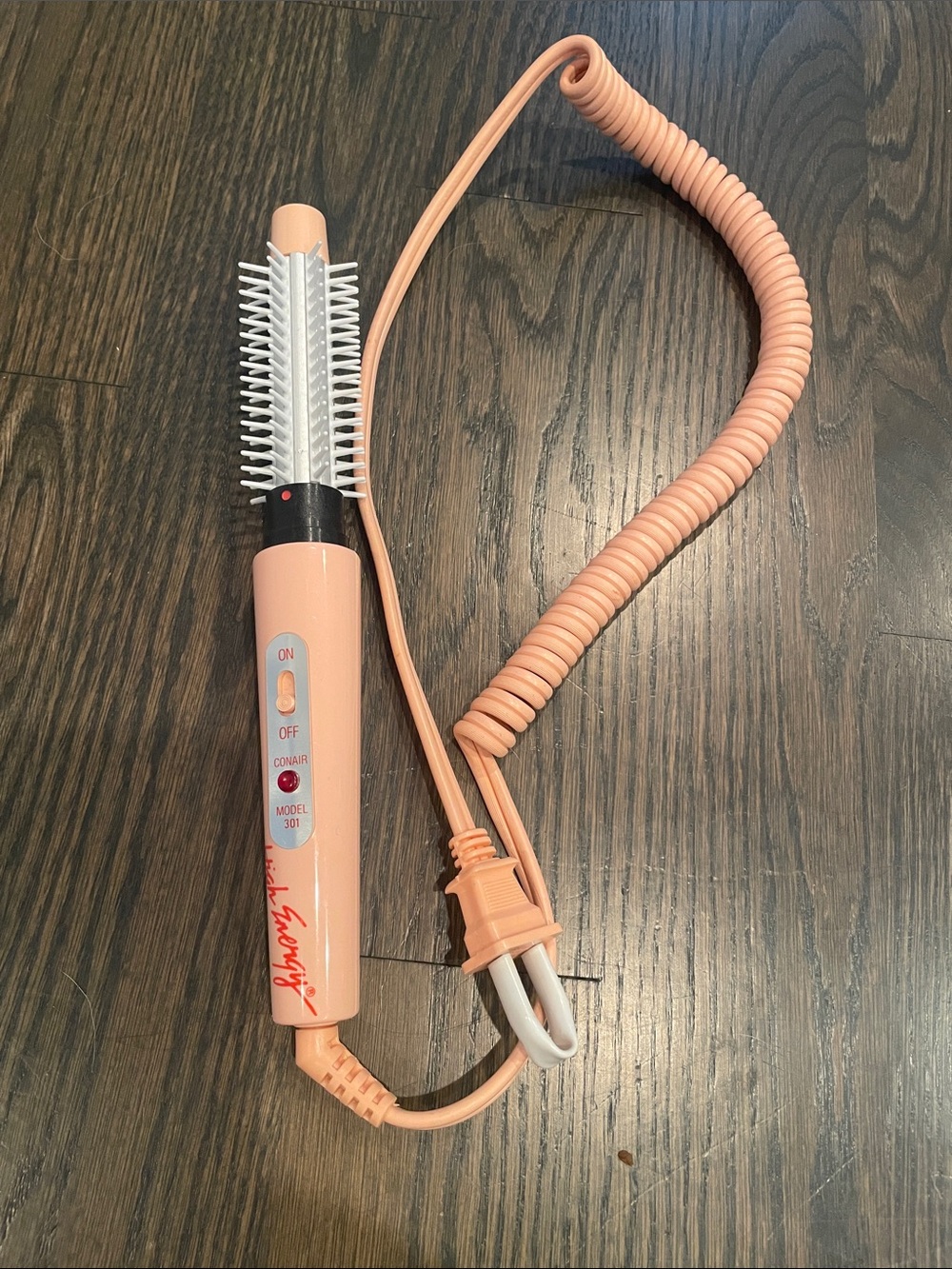 Conair Pink Heated Styling Brush - 2-in-1 Volumizing Tool